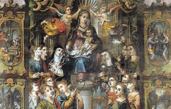 Chiesa della Natività di Maria: Baccio Gorini, Madonna e Sante