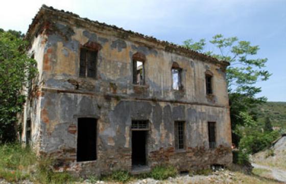 San Vito, edificio dismesso della miniera di Monte Narba