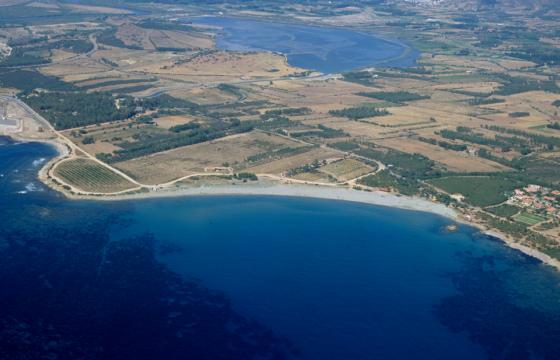 Villaputzu, veduta aerea spiaggia di Tramatzu