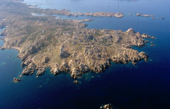 Veduta aerea dell'Isola di Razzoli