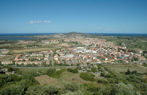 Tortolì, vista panoramica del centro abitato